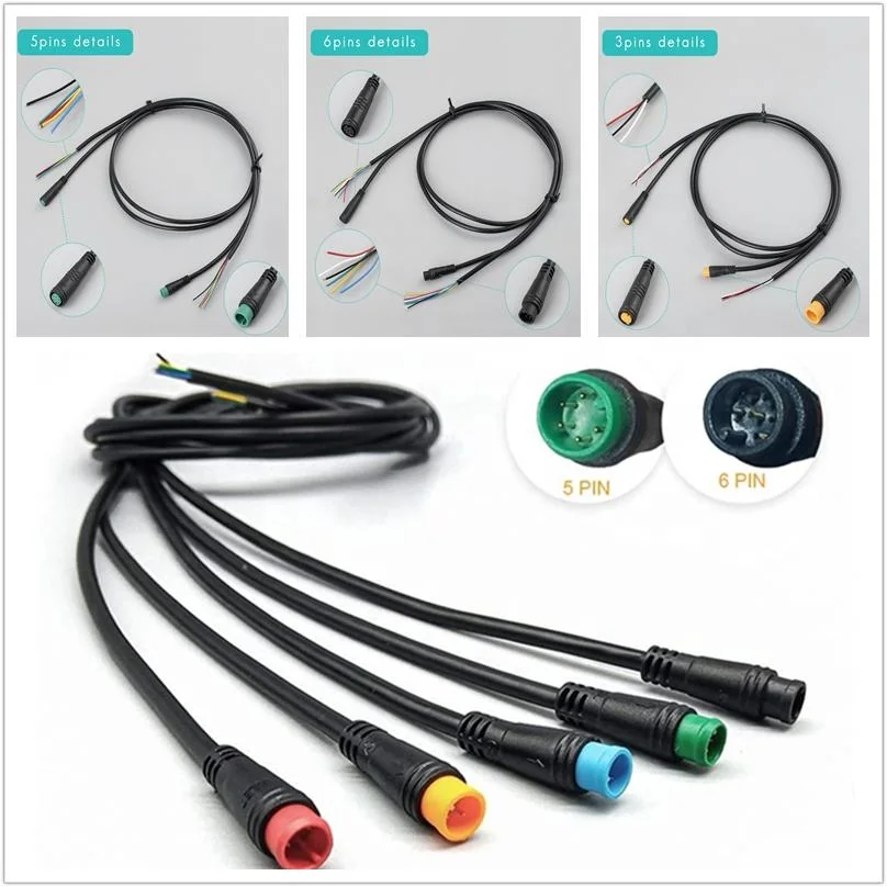 Julet 2/3/4/5/6/7pin Waterproof Cable Connector for Ebrake Display Wire Ebike Electric Cables