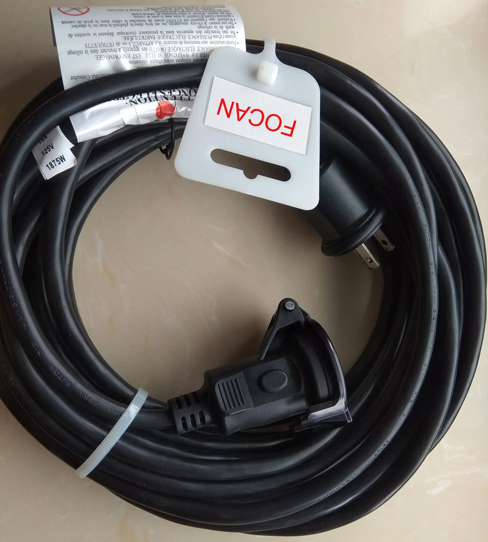 AC Power Cord Extension Cable Power Strip Cable Reel