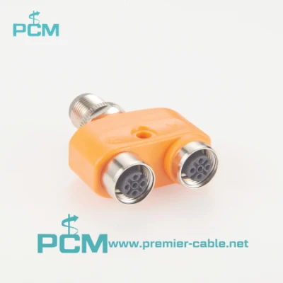 Connecteur circulaire T-Splitter Adapte M12